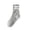 Grey, variant on Xijirk Womens Striped Cuff Mid Calf Socks for Four Season Daily Sports Casual Outfits Soft Rib Knit Trendy Hosiery,Grey,A