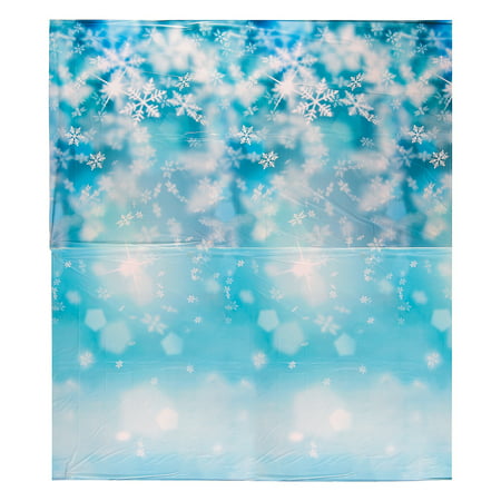 Fun Express - Snowflake Print Dar Background for Winter - Party Decor - Wall Decor - Scene Setters - Winter - 2 Pieces