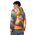 thumbnail image 4 of Vsdgher Rainbow Lamb Breakfast Mens Hoodies Zip Hoodie, Hoodies for Men, Zip-up Hooded Sweatshirt-Large, 4 of 5
