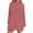 Brick Red, variant on Women's Hoodless Sweatshirt Solid Color Half Zipper High Neck Long Sweatshirt Fashionable And Simple Slit Loose Pocket Sweatshirt,Black Women's Hoodless Sweatshirt XL