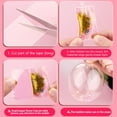 thumbnail image 5 of Nano Double Tape Bubbles Kit,2 Count Clear Double Sided Tape,Decorative Art & Craft Tape with 10 Straws and 12 Packs Glitter,Nano Tape Elastic Bubble DIY Kit,Party Favors Toys Gift for Kids, Adults, 5 of 8