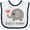 White and Navy, variant on Inktastic Loved by Grammie Boys or Girls Baby Bib