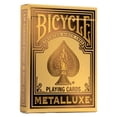 thumbnail image 1 of Lámina metálica para bicicleta Metalluxe, tamaño póker dorado, 1 of 2