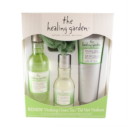 tea healing garden lotion wash mist gift oz vitalizing whipped cleansing rainwater pouf renew shower pc walmart spray amazon