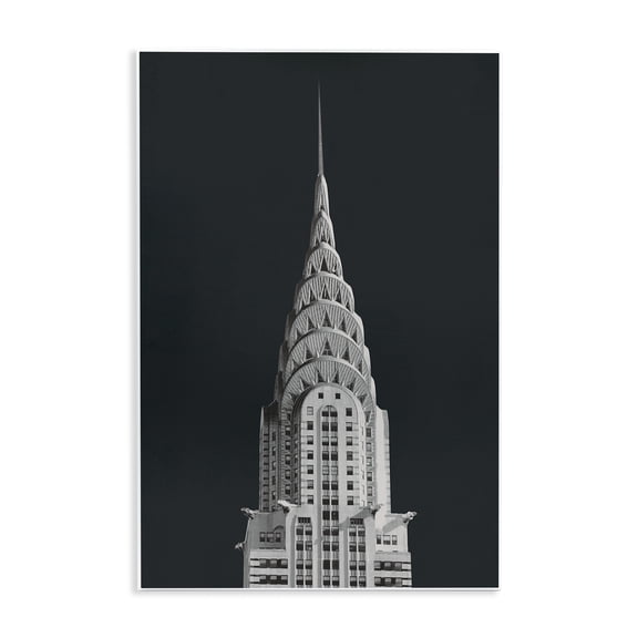 Stupell Industries Chrysler Building Architecture Wall Plaque Art design by Wild Apple Portfolio, 15 x 10
