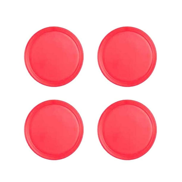 8 discos de repuesto para mesas de juego, de 50 mm, rojos, para hockey de aire, kit de cabezales de portero, accesorios para equipos de hockey de aire.