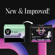 Kotex Overnight Maxi Pads, 39 Count