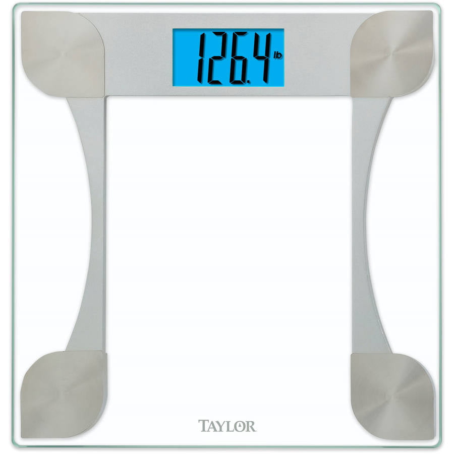 Taylor Electronic Glass Talking Bathroom Scale 440 Lb Capacity