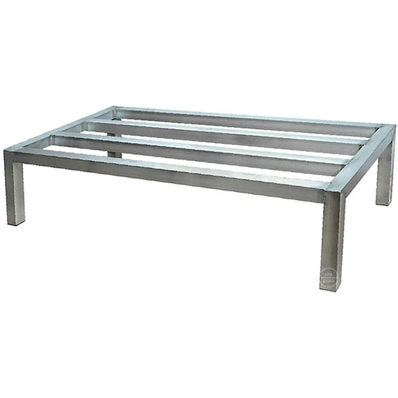 48" x 24" x 8" Aluminum Dunnage Rack 1200 Lbs Capacity Kitchen Restaurant Ba