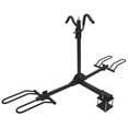 thumbnail image 2 of Stromberg Carlson Bike Rack BC-202BA 2 Inch Receiver Hitch Mount; Holds 2 Bikes; Up To 80 Pound Weight Capacity; Cradle System With Straps; Without Lock; Foldable; Black, 2 of 5