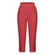 thumbnail image 5 of Pantalones Umfun para mujer, informales, con cintura elástica, para playa, suaves, deportivos, con control de abdomen, para correr, ciclismo, yoga, entrenamiento, color rojo, XL, 5 of 5