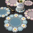 thumbnail image 4 of Insulation pad anti-scalding heat-resistant bowl pad pad household kitchen pot pad dish pad waterproof oil-proof meal coastercolorpink 10cmx10cm, 4 of 5