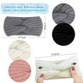 thumbnail image 3 of 5 Pieces Knit Wide Winter Headbands for Women,Crochet Turban Headbands for Women, Stretch Knit Wide Headbands Winter Ear Warmer Thick Head Band,Head Warmer for Women Soft, 3 of 8
