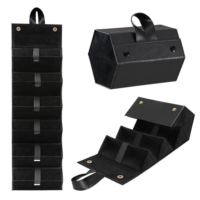 Organizador de gafas de sol MoKo con 6 ranuras, funda de almacenamiento para gafas de viaje