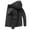 Black, variant on Deal Mens Jacket Detachable Hood Rain Jacket Waterproof Windproof Full Zip Coat Elastic Cuffs Jackets for Men Solid Color Comfy Jacket for Fall Winter Daily Wear