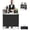 White, variant on SENYUM Upgrade Portable Bar Table, 2-Tier Shelves, Mobile Bar Table for Events, Party, Camping, Picnic, Tradeshow, Indoor