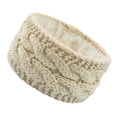 thumbnail image 1 of Diadema de lana tejida con terciopelo de estilo europeo y americano, accesorios para el cabello cálidos y abigarrados, protección para las orejas con giro para otoño e invierno, 1 of 5