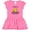 Raspberry with Polka Dots, variant on Inktastic Someone in Santa Barbara Loves Me Girls Toddler Dress