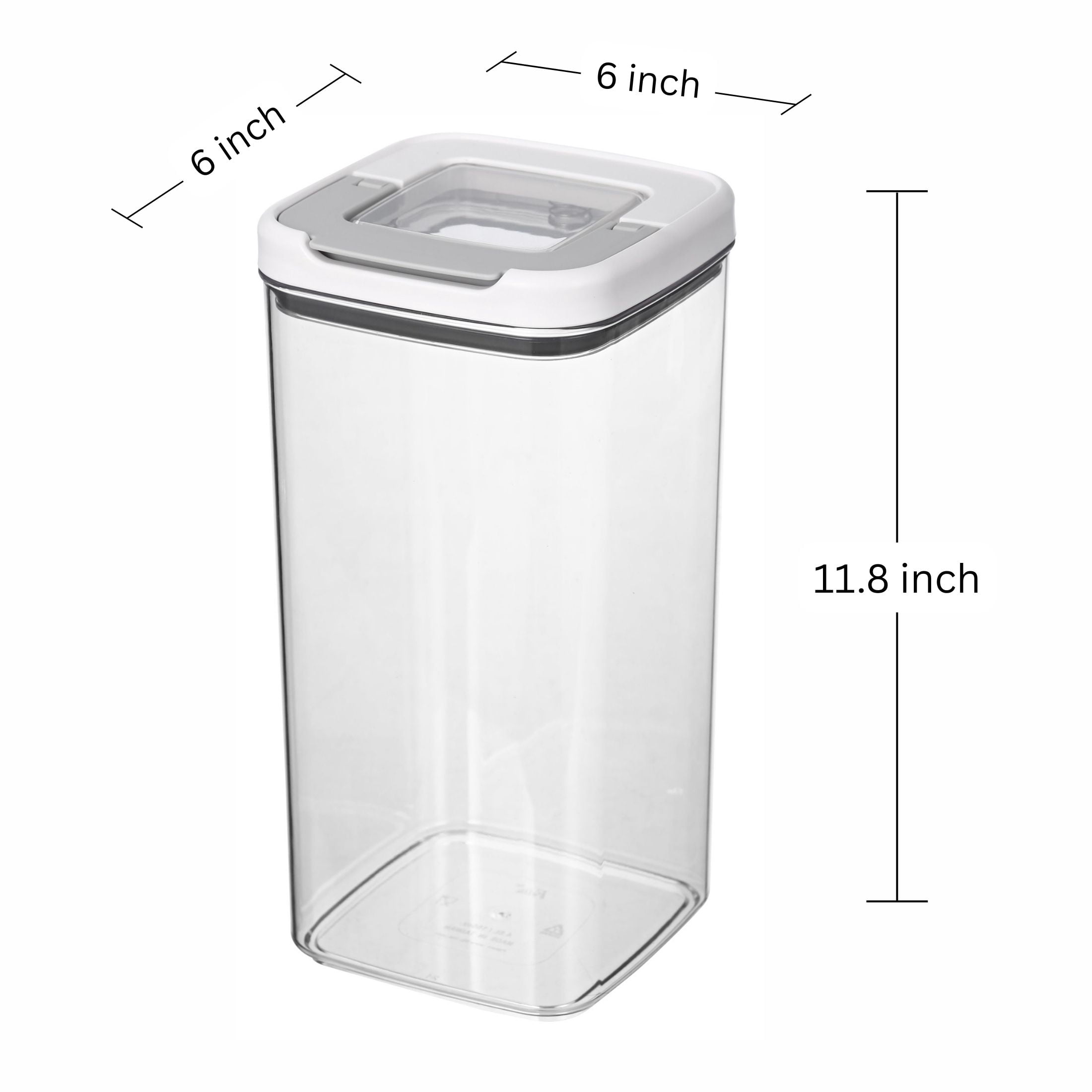 Felli Supreme-Tite Dry Airtight Stackable BPA-Free Food Storage Container, 155.6 oz, 3 Count