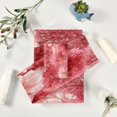 thumbnail image 6 of 3 Piece Bath Towels Set Bath Towel, Hand Towel and Face Towel for Bathroom, Gym, Hotel Red Watercolor Flowers, 6 of 8