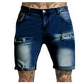 thumbnail image 2 of Coorders Men's and Big Men's Flex Denim Work Short ,Dark Blue,XXL, 2 of 6