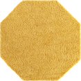 thumbnail image 1 of Unique Loom Everyday Shag Plush Area Rug 6' x 6' Octagon in Yellow, 1 of 1