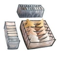 thumbnail image 3 of jesticaly Underwear Storage Box Resuable Sock Organizer Drawer Separate Underpant Storage Cabinet, 6/7 Grid Underwear 3 sets & grey 1Set, 3 of 6