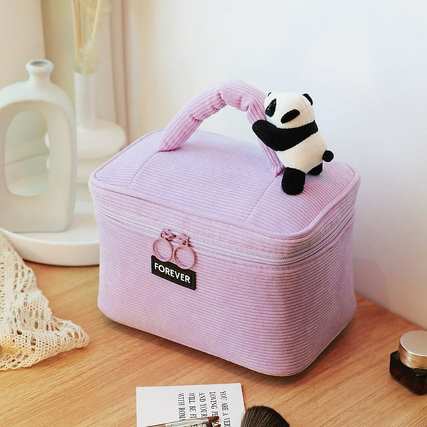 Cosmetic Bag Large Capacity Exquisite Soft Zipper Cute Panda Tote Makeup Storage Pouch for Home Walmart
