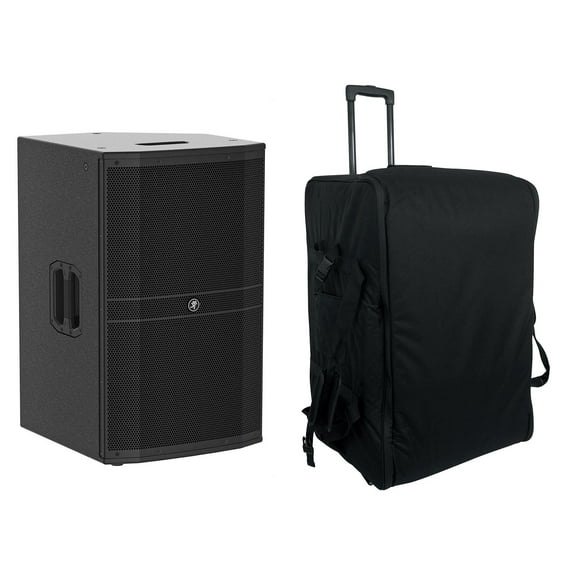 Mackie DRM215-P 15" 1600w Professional Passive DJ PA Speaker Rolling Carry Case