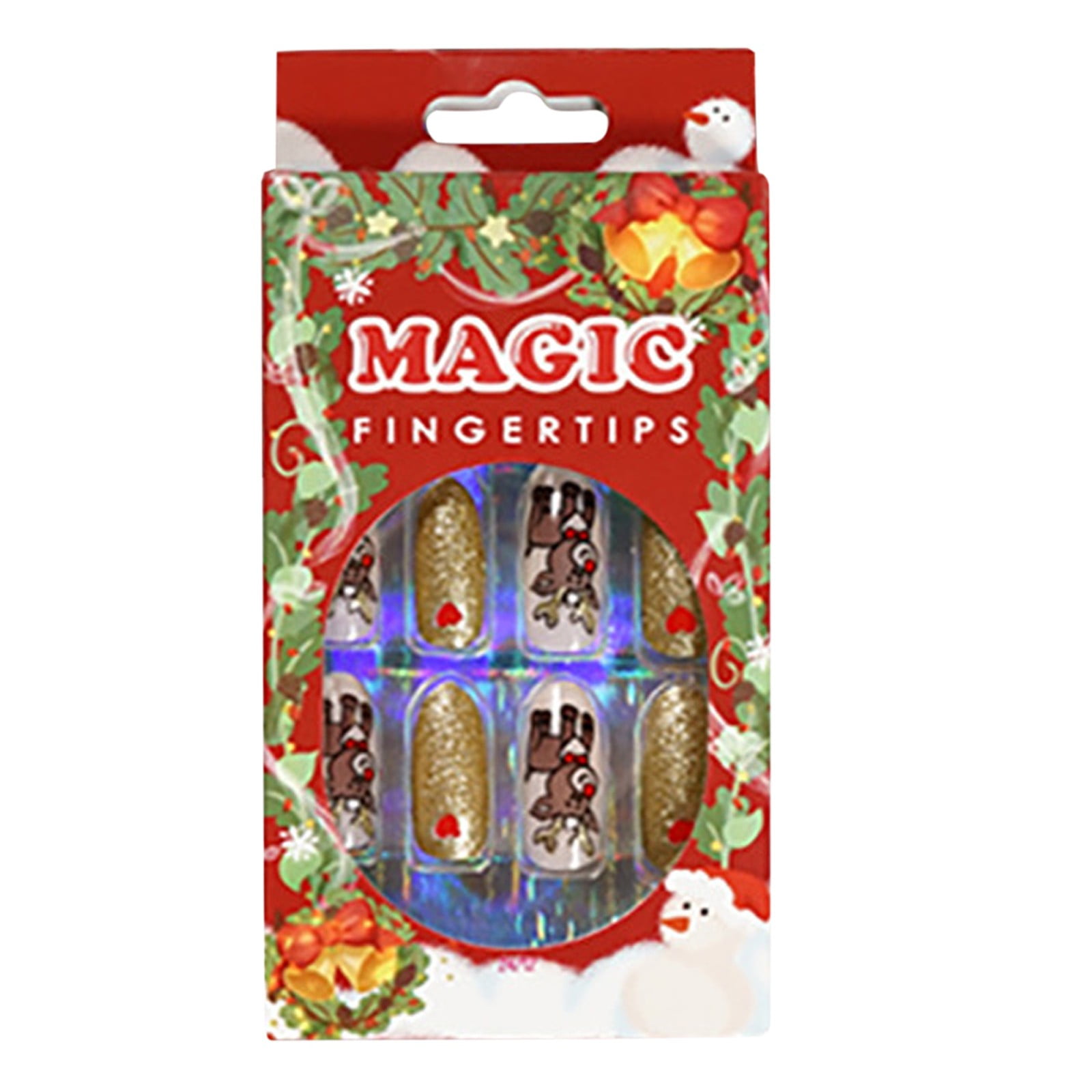 Color Street Nails Strips Holiday 1 Set Christmas Style Press Nail