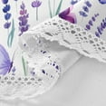 thumbnail image 4 of Coolnut 60" Lavender Butterflies Outdoor Round Tablecloth, Waterproof Stain-Resistant Non-Slip Circular Tablecloth with Umbrella Hole and Zipper for Tabletop Backyard Party BBQ Decor, 4 of 7
