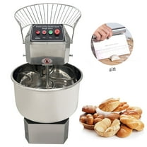 INTBUYING 50L Electric Dough Mixer Double Speed Double Action Stainless Steel