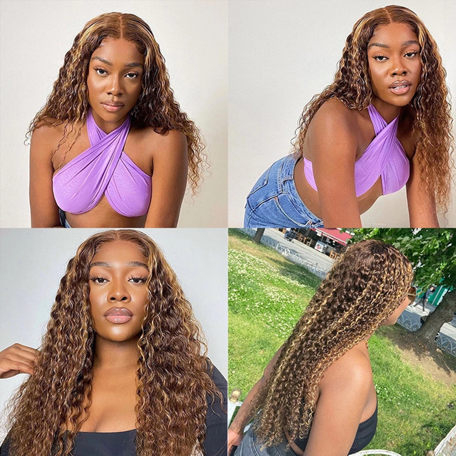 Openpig Clearance Wig,13x6 Hd Lace Frontal Wig 22-32 Inch 360 Curly Human Hair Wigs Water Lace Closure Wig 360 Wig