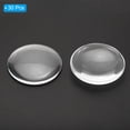 thumbnail image 3 of Uxcell Transparent Glass Cabochons, 30Pcs 55mm Round Glass Dome Tiles for Photo Pendant Jewelry Making, Clear, 3 of 5