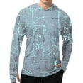 thumbnail image 2 of Men's UPF 50+ Fishing Shirts for Men Long Sleeve UV Sun Protection Tee Tops Light Grey 3X-Large, 2 of 7