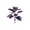 A001- A, variant on Artificial Plant Dark Purple Foliage 1 Pack Faux Calathea Hobby for Vase Indoor Purple Home Decor Table Accent