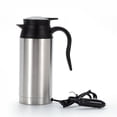 thumbnail image 1 of Taza de calefacción eléctrica para coche de acero inoxidable de 12V y 750ml, hervidor de agua para agua, té, café y leche, 1 of 5