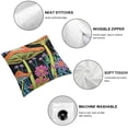 thumbnail image 4 of SHANXI Flower Reversible Throw Pillow for Throw Pillowcases for Sofa Square Cushion 12x12in, 4 of 5