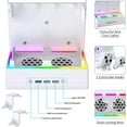 thumbnail image 6 of Wall Mount Holder for Xbox Series S, Wiher Wall Mount Kit Accessories with Cooling Bracket, RGB LED Light Strip, USB Port, Controller Hook for Series S White, 6 of 8