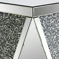 thumbnail image 2 of ACME Furniture Noralie 19" Square Mirrored Accent End Table in Silver/Black, 2 of 5