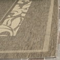 thumbnail image 2 of Safavieh Courtyard Elija Botanical Indoor/Outdoor Area Rug, Brown/Natural, 6'7" x 9'6", 2 of 7