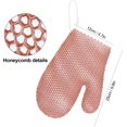 thumbnail image 7 of Honeycomb Exfoliating Bath Gloves - Microfiber for Enhanced Blood Circulation & Soft, Smooth Skin - Exfoliating Shower Mitt Sponges for All Skin Types (Pink - Glove), 7 of 7