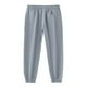 thumbnail image 4 of Amzcrzy Pantalones Chándal Hombre Color Liso Ligeros Suaves Transpirables Elásticos Cintura Lino Cómodos Para Playa Tallas S-2XL Gris, 4 of 4