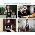 thumbnail image 5 of Funny Baking Aprons for Women with Pockets, Gifts for Bakers Chefs Women, I Bake Because Punching People Is Frowned Upon Waterproof Adjustable Bib Apron for Cooking Kitchen Dishwashing Baking, 5 of 6