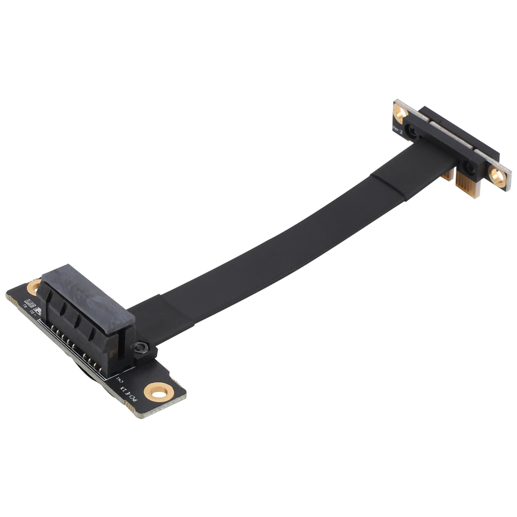 Oscuro en voz alta Reclamación PCIE X1 Riser Cable Dual 90 Degree Right Angle PCIe 3.0 X1 to X1 Extension  Cable 8Gbps PCI Express 1X Riser Card - 10CM - Walmart.com