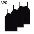 thumbnail image 5 of ITSAME 3-Pack Girls Camisoles Breathable Knit Cotton Tank Tops Kids Loose Casual Undershirts Black Size 12-13, 5 of 5