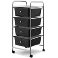 thumbnail image 2 of Costway Carrito de Almacenamiento Móvil con 4 Cajones Ruedas Carro Auxiliar Organizador para Baño Hogar Oficina 37 x 32 x 76 cm, 2 of 9