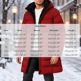thumbnail image 4 of Men's Winter Puffer Jacket Zippered Hooded Warm Thick Padded Parka Coat Outerwear with Pockets, 4 of 10