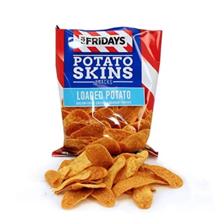 TGI Fridays Potato Snacks, Individual Servings (Loaded Potato Skins, 3 ounce (Pack of 6))