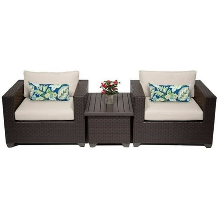 Tkc Belle 3 Piece Outdoor Wicker Sofa, Resin Wicker Patio Furniture Canada
